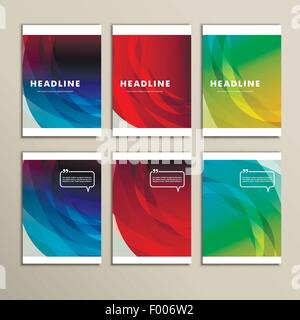Set of banners for design in abstract style Stock Vector