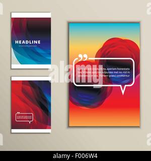Set of banners for design in abstract style Stock Vector