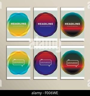 Set of banners for design in abstract style Stock Vector