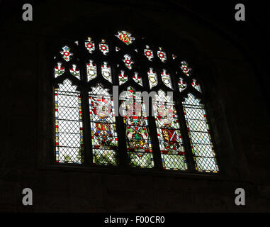 Stained glass window inside the House of Assembly chamber in the New ...