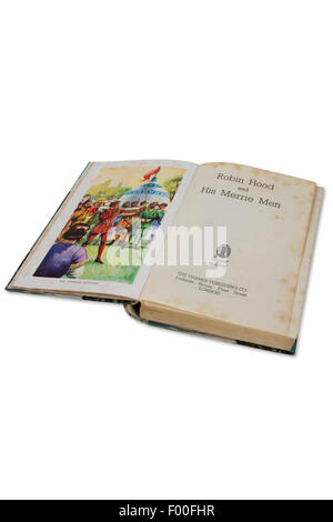 Book entitled 'Robin Hood and his Merrie Men', published in the 1950s by The Thames Publishing Company Stock Photo