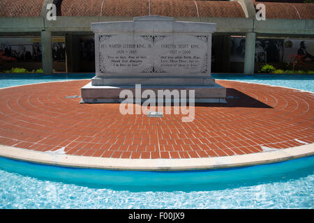 TOMB OF MARTIN AND CORETTA SCOTT KING REFLECTING POOL REVEREND DOCTOR ...