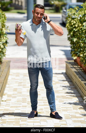 TOWIE stars film at Cavalli club in Marbella  Featuring: Elliott Wright Where: Marbella, United Kingdom When: 04 Jun 2015 C Stock Photo