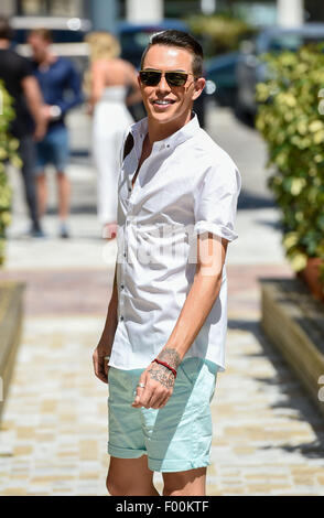 TOWIE stars film at Cavalli club in Marbella  Featuring: Bobby Norris Where: Marbella, United Kingdom When: 04 Jun 2015 C Stock Photo
