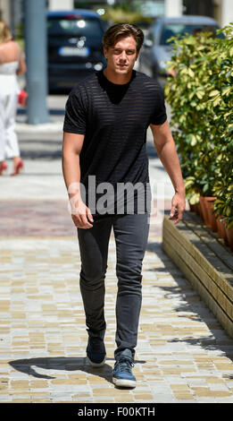 TOWIE stars film at Cavalli club in Marbella  Featuring: Lewis Bloor Where: Marbella, United Kingdom When: 04 Jun 2015 C Stock Photo