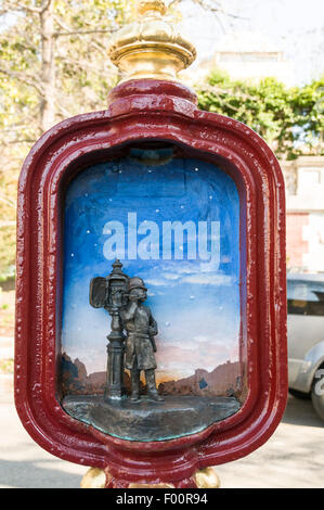 One of the call boxes restored by the The Sheridan-Kalorama Call Box Restoration Project Stock Photo