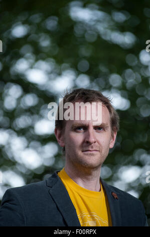 Novelist and commentator Nick Harkaway, appearing at the Edinburgh International Book Festival. Stock Photo