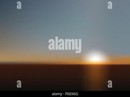 Blurred Sunset as perfect background for business and web projects. Mesh vector illustration. Stock Vector