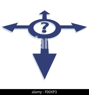 Different ways to solve the problem. Choice Concept vector illustration. Stock Vector