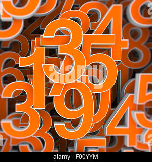 Abstract numbers background as concept Stock Photo