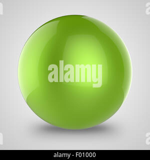 Glossy sphere with reflection as concept Stock Photo