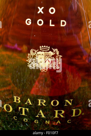 baron otard cognac xo gold bottle Stock Photo