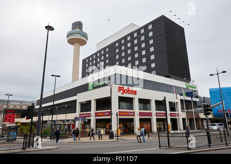 st johns shopping centre and holiday inn Liverpool England UK Stock Photo