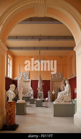 The Sculpture Gallery in the Crawford Art Gallery, Housed in the old Customs House, built 1724, Cork City, Ireland Stock Photo