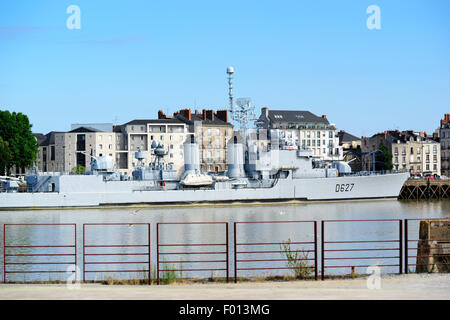 Maillé-Brézé T 47-class destroyer museum ship in Nantes  commissioned on 4 May 1957 Stock Photo