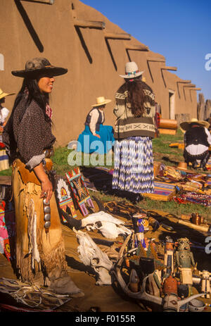 Old Taos Trade Fair, Martinez Hacienda, Taos, New Mexico Stock Photo