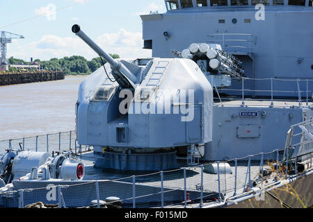 Maillé-Brézé T 47-class destroyer museum ship in Nantes  commissioned on 4 May 1957 Stock Photo