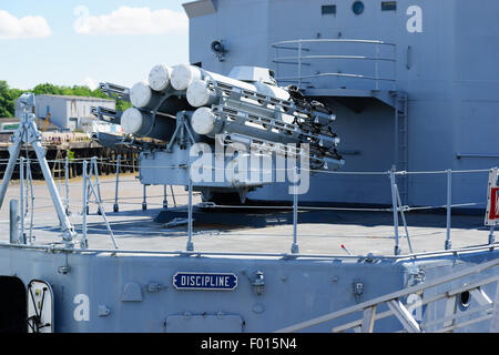 Maillé-Brézé T 47-class destroyer museum ship in Nantes  commissioned on 4 May 1957 Stock Photo