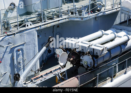 Maillé-Brézé T 47-class destroyer museum ship in Nantes  commissioned on 4 May 1957 Stock Photo