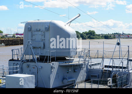 Maillé-Brézé T 47-class destroyer museum ship in Nantes  commissioned on 4 May 1957 Stock Photo