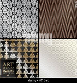 Art Deco seamless vintage wallpaper pattern Stock Vector