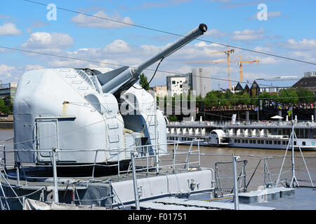 Maillé-Brézé T 47-class destroyer museum ship in Nantes  commissioned on 4 May 1957 Stock Photo