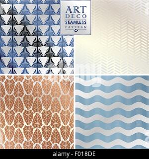 Art Deco seamless vintage wallpaper pattern Stock Vector