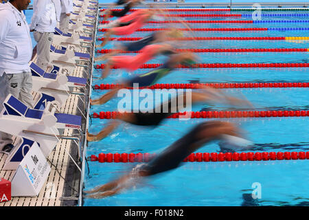 Kazan, Russia. 5th Aug, 2015. General view Swimming : 16th FINA World Championships Kazan 2015 Women's 50m Backstroke Heat at Kazan Arena in Kazan, Russia . Credit:  Yohei Osada/AFLO SPORT/Alamy Live News Stock Photo