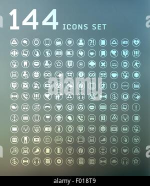 modern thin line icons for web and mobile Stock Vector