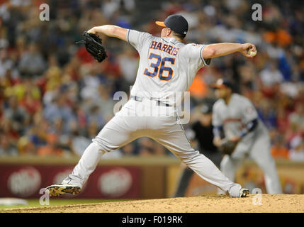 August 10, 2018:Houston Astros relief pitcher Will Harris (36