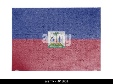 Large jigsaw puzzle of 1000 pieces - flag - Haiti Stock Photo