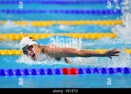 Kazan, Russia. 05th Aug, 2015. Franziska Hentke of Germany in action during the Women's 200m Butterfly Semifinal of the 16th FINA Swimming World Championships at Kazan Arena in Kazan, Russia, 05 August 2015. Photo: Martin Schutt/dpa/Alamy Live News Stock Photo