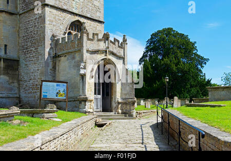 St Cyriac's Church in the village of Lacock, Wiltshire, England UK Stock Photo