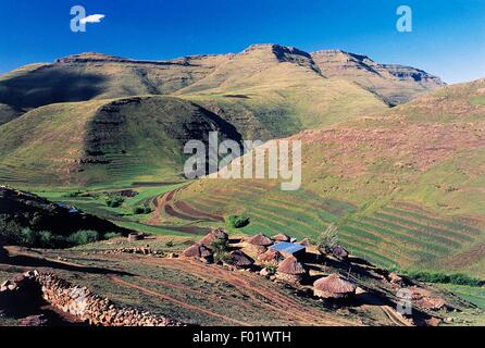 Highlands, Thaba Tseka district, Lesotho. Stock Photo