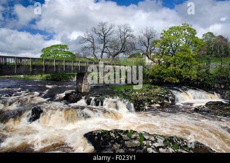 linton falls river wharfe north yorkshire Stock Photo