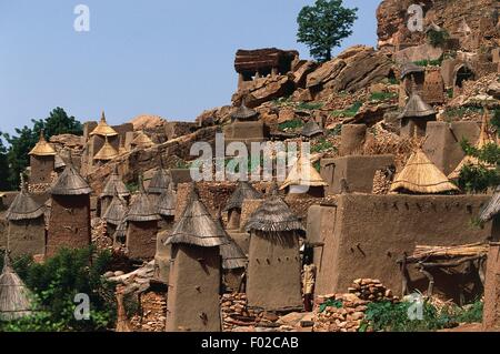 Ireli, Dogon village at the Bandiagara Escarpment (UNESCO World Heritage List, 1989), Mali. Stock Photo