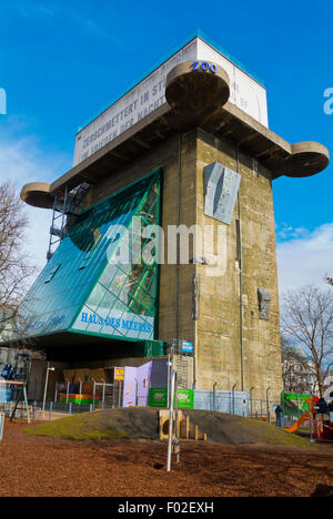 Haus des Meeres, in former flak tower (1944), housing aquarium, Esterhazy Park, Mariahilf, Vienna, Austria Stock Photo