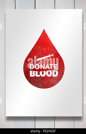 Composite image of donate blood Stock Photo