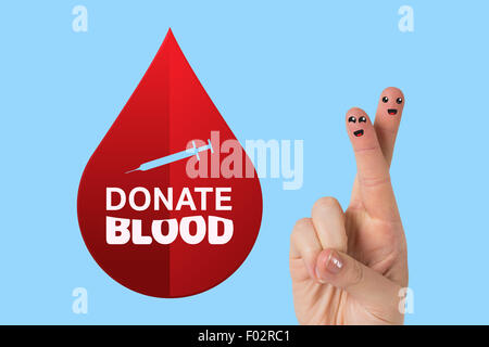 Composite image of donate blood Stock Photo