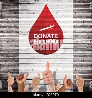 Composite image of donate blood Stock Photo