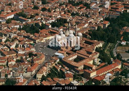 Aerial view of Padua with the Basilica of Sant'Antonio - Veneto Region, Italy Stock Photo