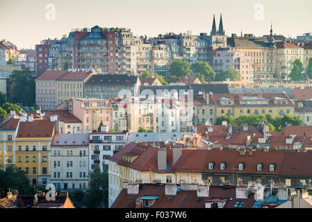 Nusle, view from Nuselsky bridge, Prague, Czech republic Stock Photo