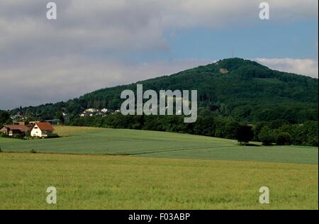 Landscape in Siebengebirge Nature Park (Siebengebirge Naturpark), North Rhine-Westphalia, Germany.