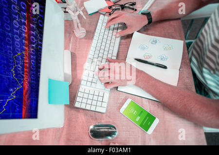 Composite image of cloud computing doodle Stock Photo