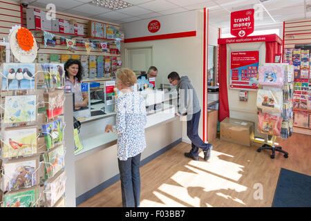 Main style Post Office branch refit and modernization Stock Photo