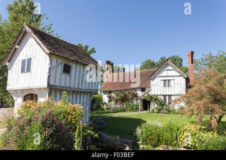 Summer at Lower Brockhampton Manor near Bromyard, Worcestershire, England, UK Stock Photo