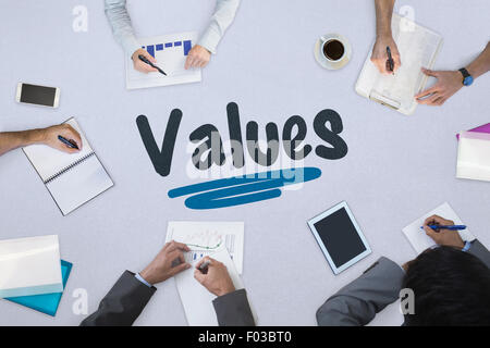 Word writing text Our Values. Business photo showcasing list of morals ...
