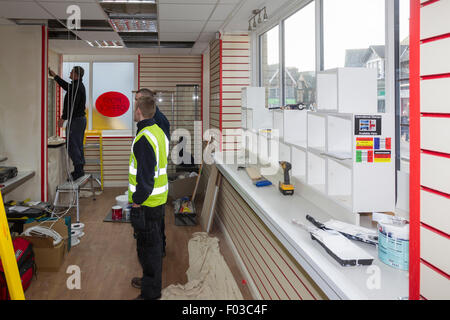 Main style Post Office branch refit and modernization Stock Photo