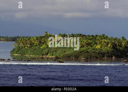 Tetiaroa, atoll belonged to Marlon Brando, Society Islands, French Polynesia, Overseas Territory of France. Stock Photo