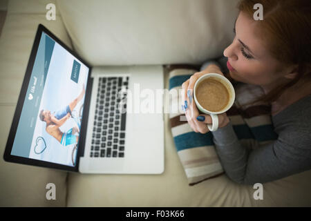 Composite image of dating website Stock Photo